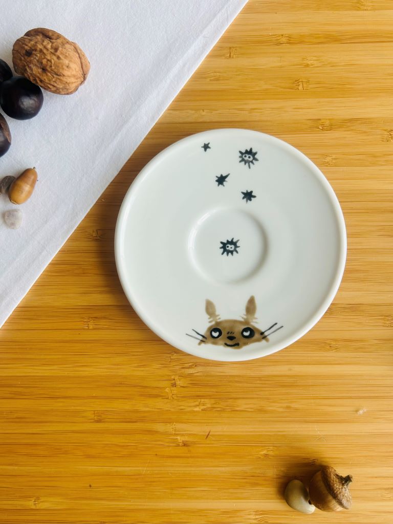 malý hrnek s podšálkem "Totoro" 90 ml