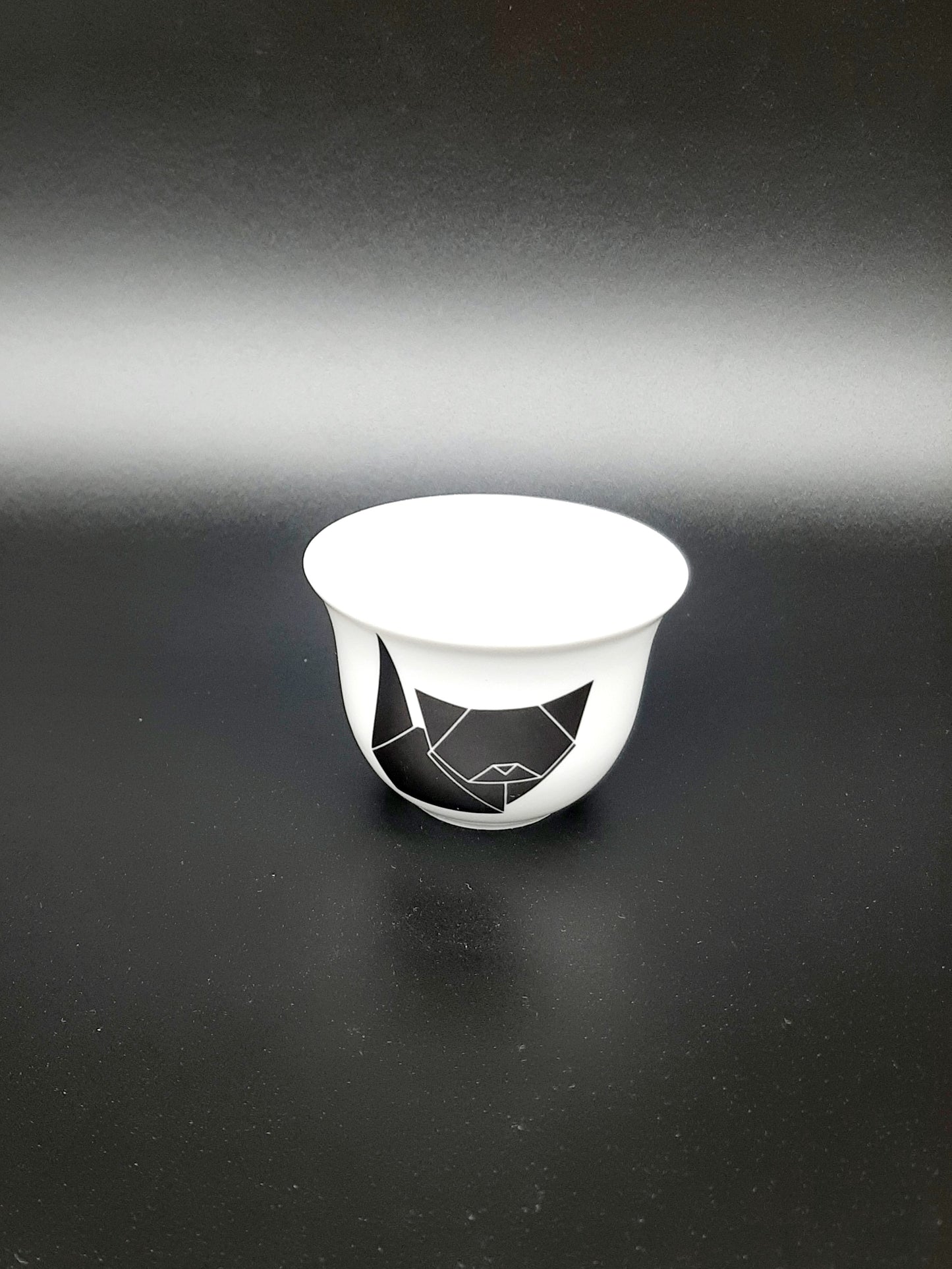 pohárek na saké a čaj "Origami kočka" 50 ml