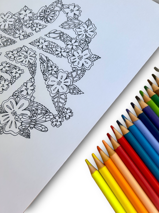 Sada omalovánek "Čtyři roční období"