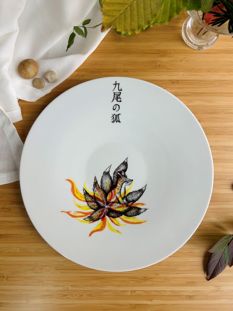 talíř servírovací "Kyuubi no Kitsune" průměr 28 cm
