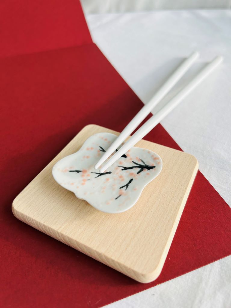 odkladač na hůlky čtvercový "Ráno pod sakurou" 5,5x5,5 cm