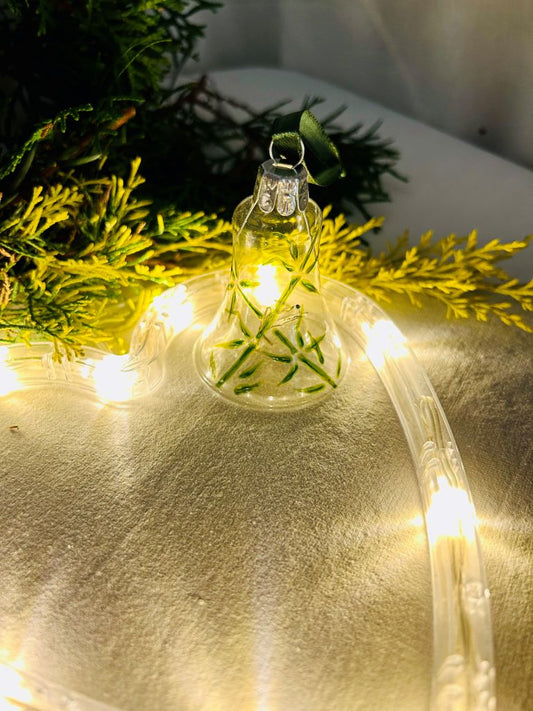 vánoční zvoneček "Bambusový háj" 7 cm