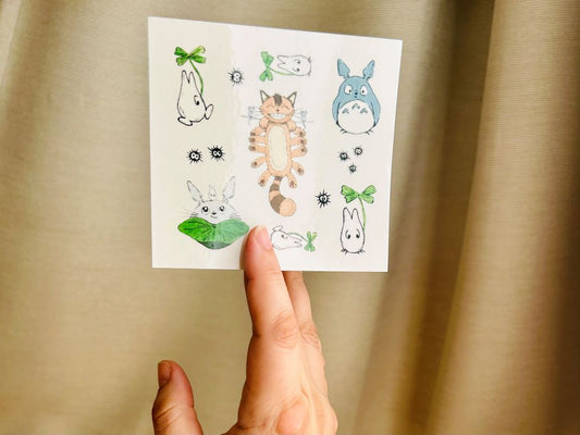 Dočasná tetovačka "Totoro a kočkobus"