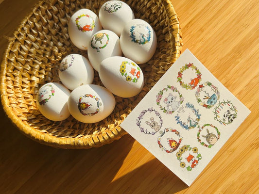 Dočasná tetovačka "Zvířátka ve věnečku"