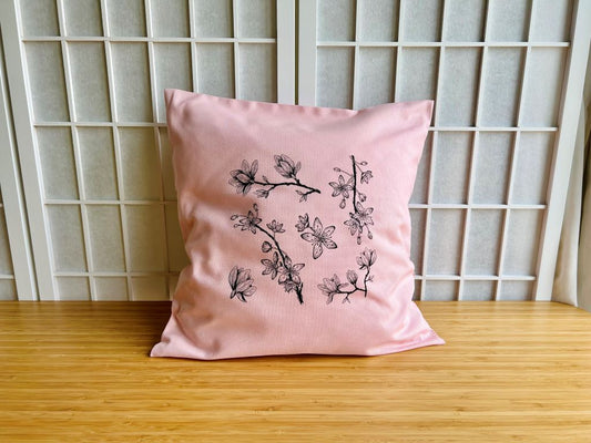 povlak na polštář "Jarní Japonsko" růžový 40x40 cm