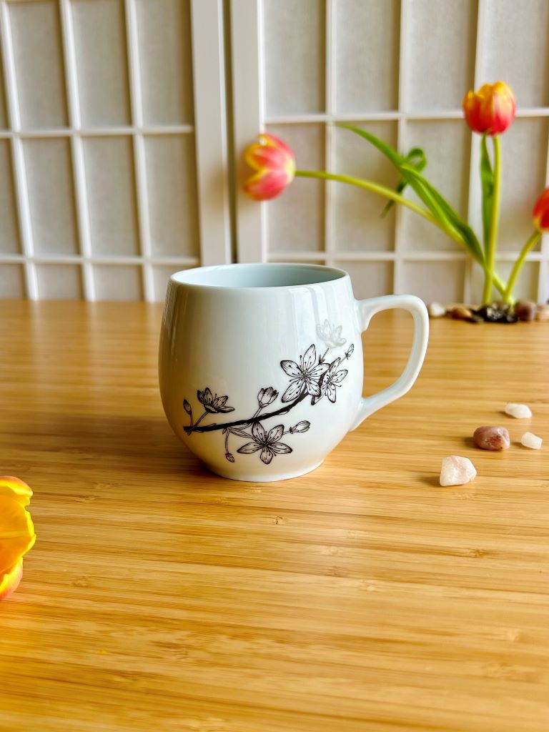 hrnek "Sakura"se stříbrnou 300 ml