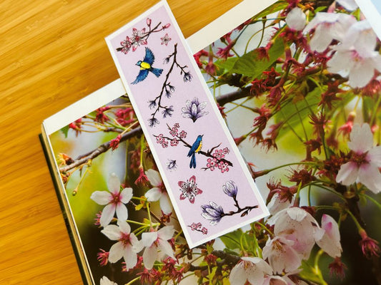 Záložka do knížky "Jarní Japonsko" 15 x 5 cm