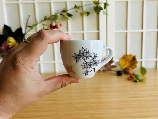 hrneček na espresso "Javory" se zlatou 90 ml