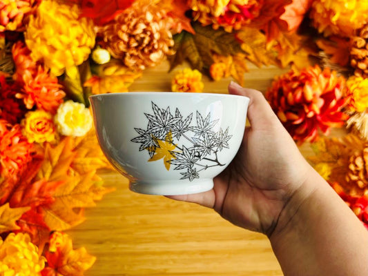 Miska kulatá "Javory" se zlatou 400 ml