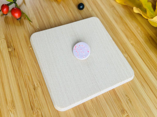 keramická mini brož "Ráno pod sakurou"