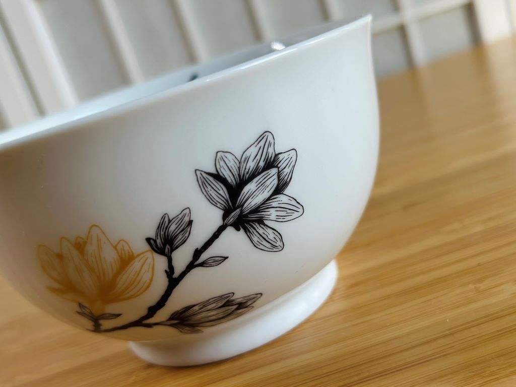 Miska kulatá "Magnolie" se zlatou 400 ml