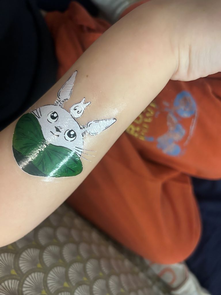 Dočasná tetovačka "Anime meče"