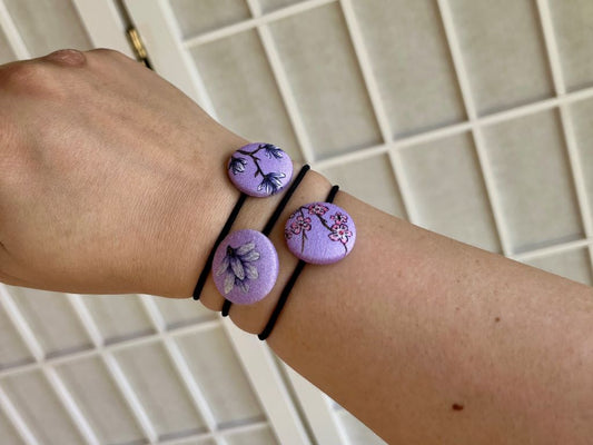 malá gumička do vlasů "Jarní Japonsko"