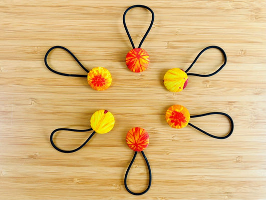 malá gumička do vlasů "Park v barvách podzimu"