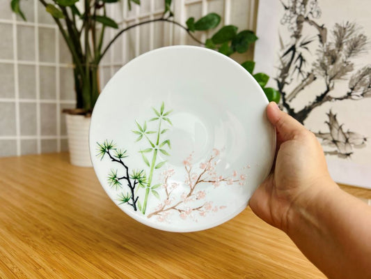 talíř dezertní "Tři přátelé zimy" průměr 20 cm