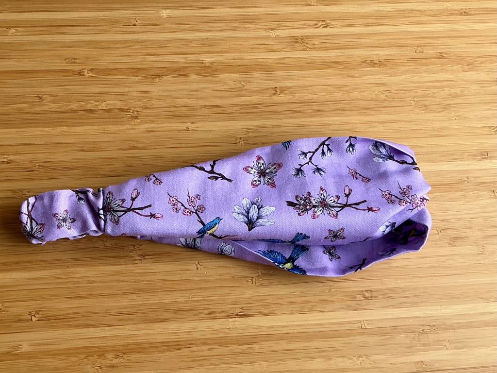 látková čelenka "Jarní Japonsko" s gumičkou