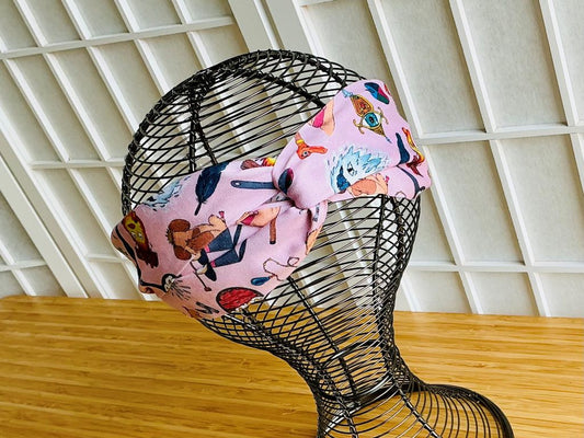 látková čelenka "Láska & Magie" s gumičkou