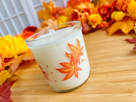 svíčka ve sklenici "Park v barvách podzimu"