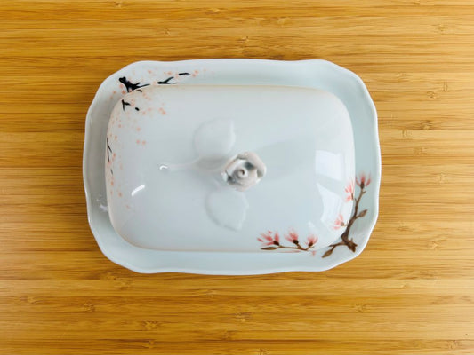 porcelánová máslenka "Jarní Japonsko"