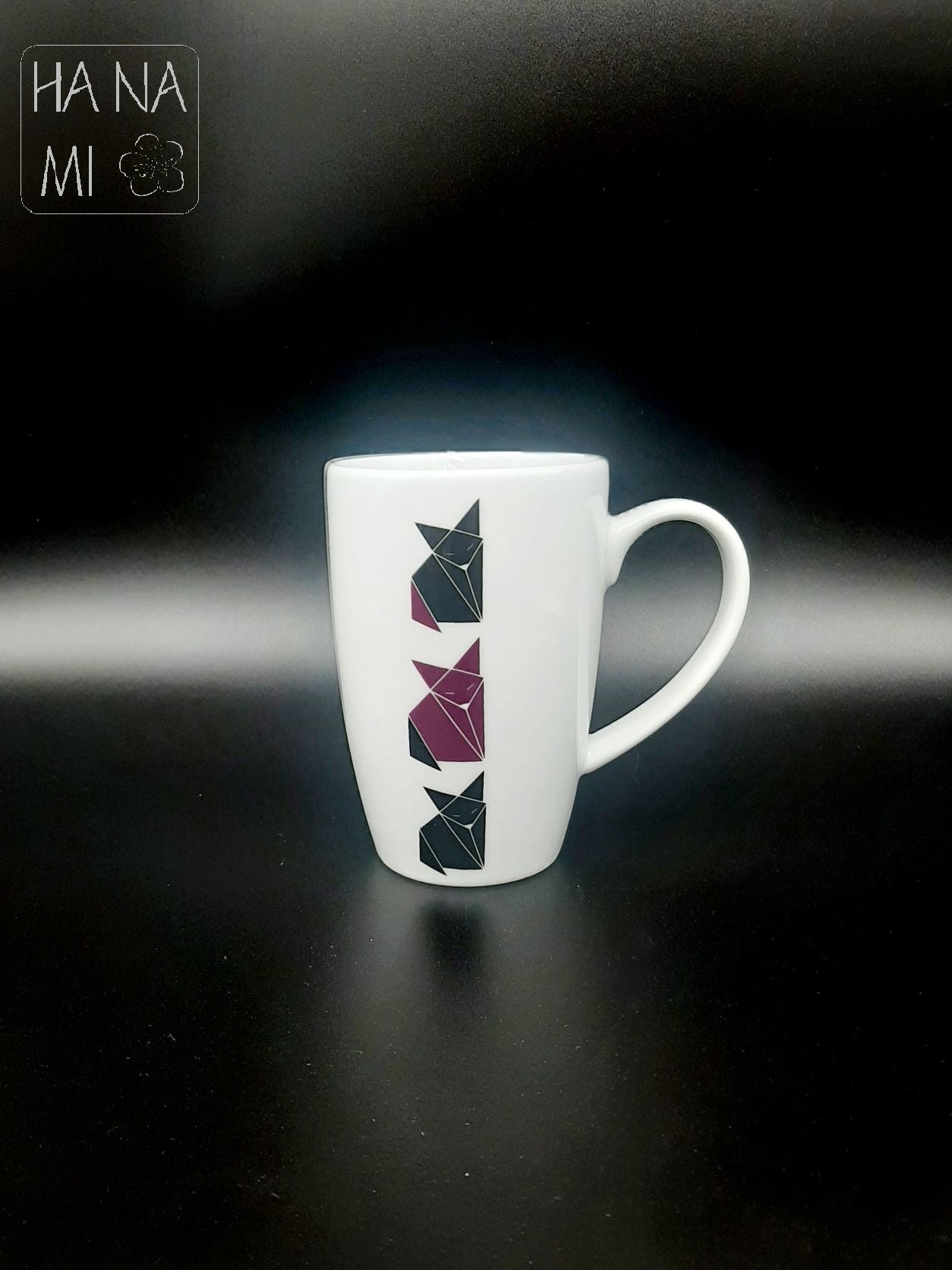 hrnek vyskoký "Origami liška" 380 ml