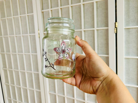 skleněná dóza "Jarní Japonsko"