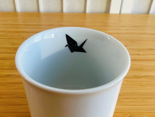 hrnek velký "Origami jeřáb" 650 ml