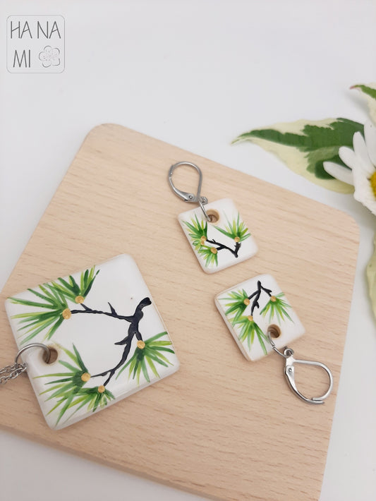 sada keramických šperků "Dlouhověká borovice"