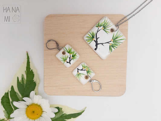 sada keramických šperků "Dlouhověká borovice"