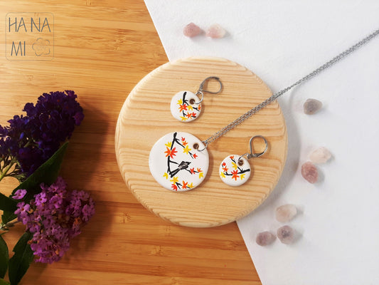 sada keramických šperků "Podzimní večer"