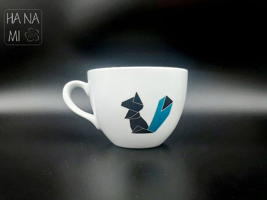 hrnek široký "Origami veverka" 480 ml