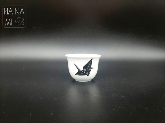 pohárek na saké a čaj "Origami jeřáb" 50 ml