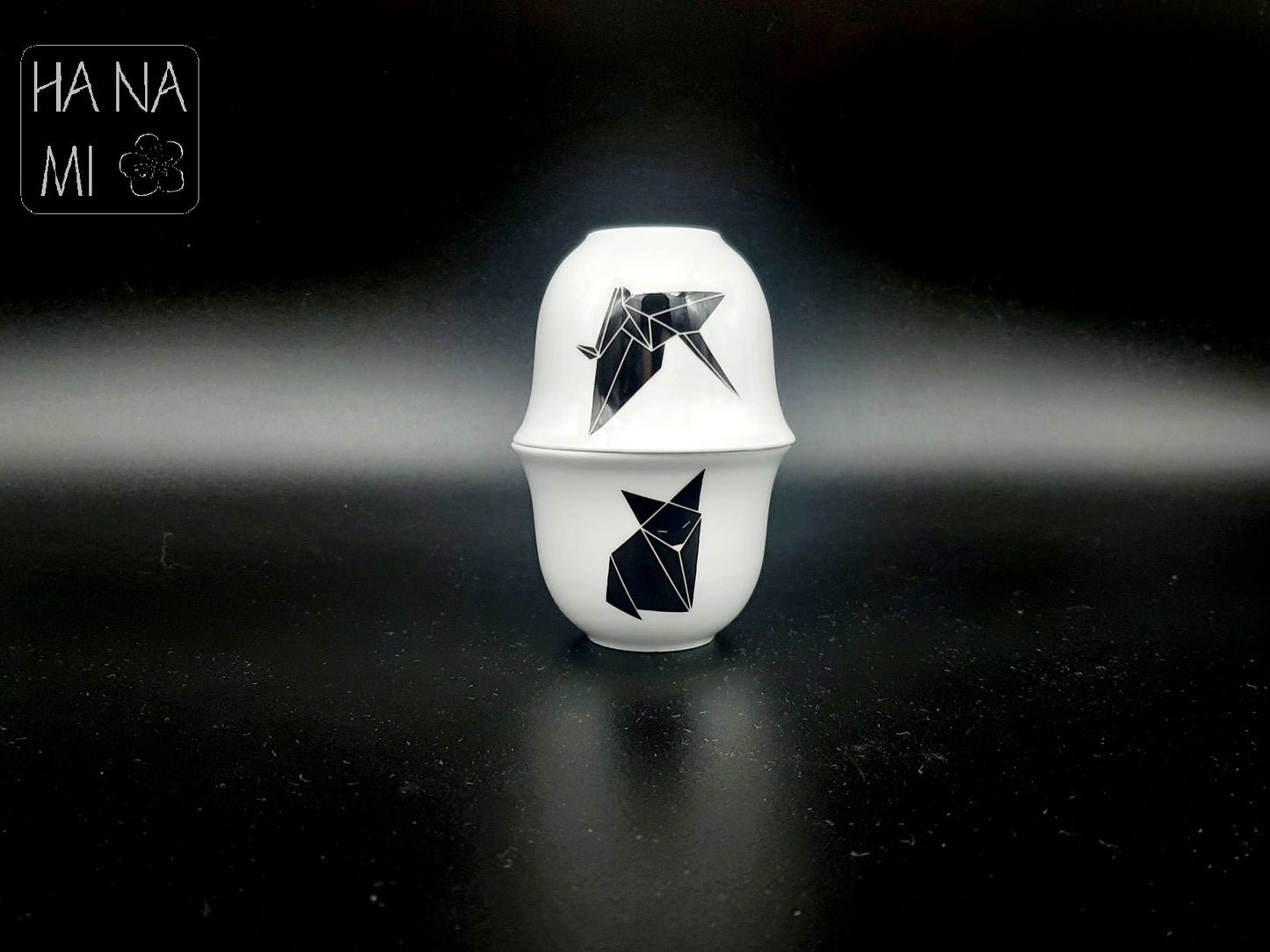 pohárek na saké a čaj "Origami jeřáb" 50 ml