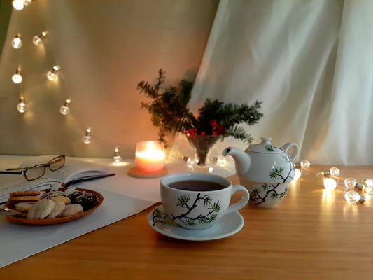 čajová souprava "Dlouhověká borovice"