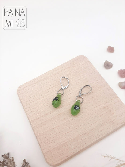 náušnice skleněné "Černočerňáci"