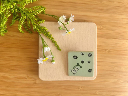 keramická brož "Totoro"