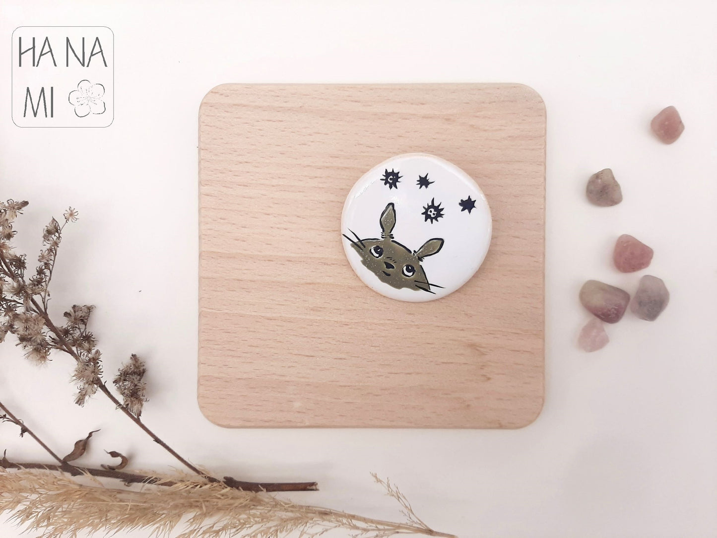 keramická brož "Totoro"