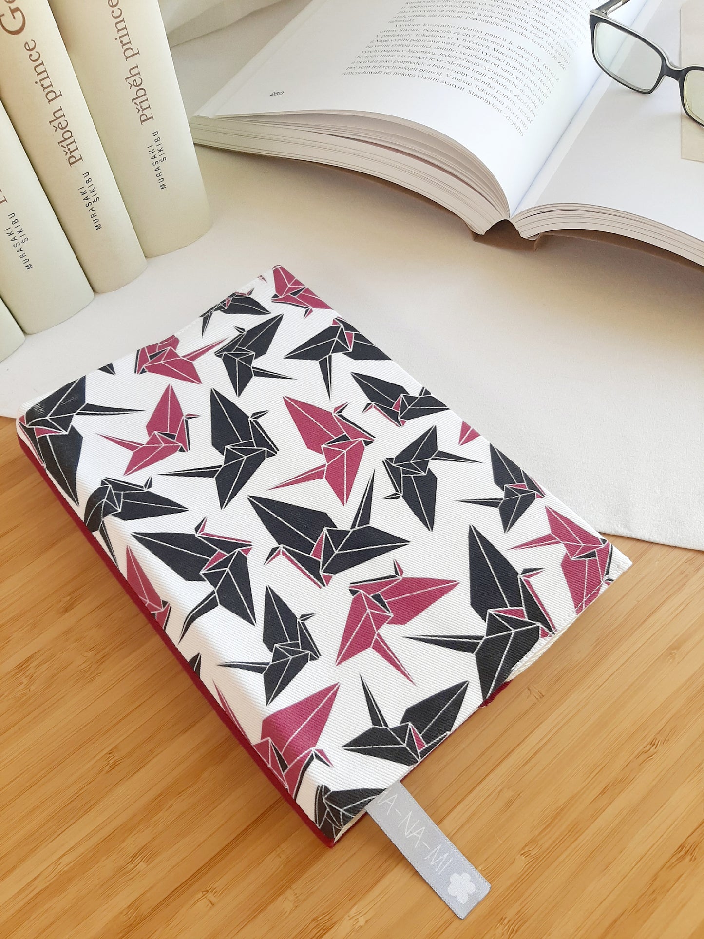 obal na knihu "Origami jeřáb" malý