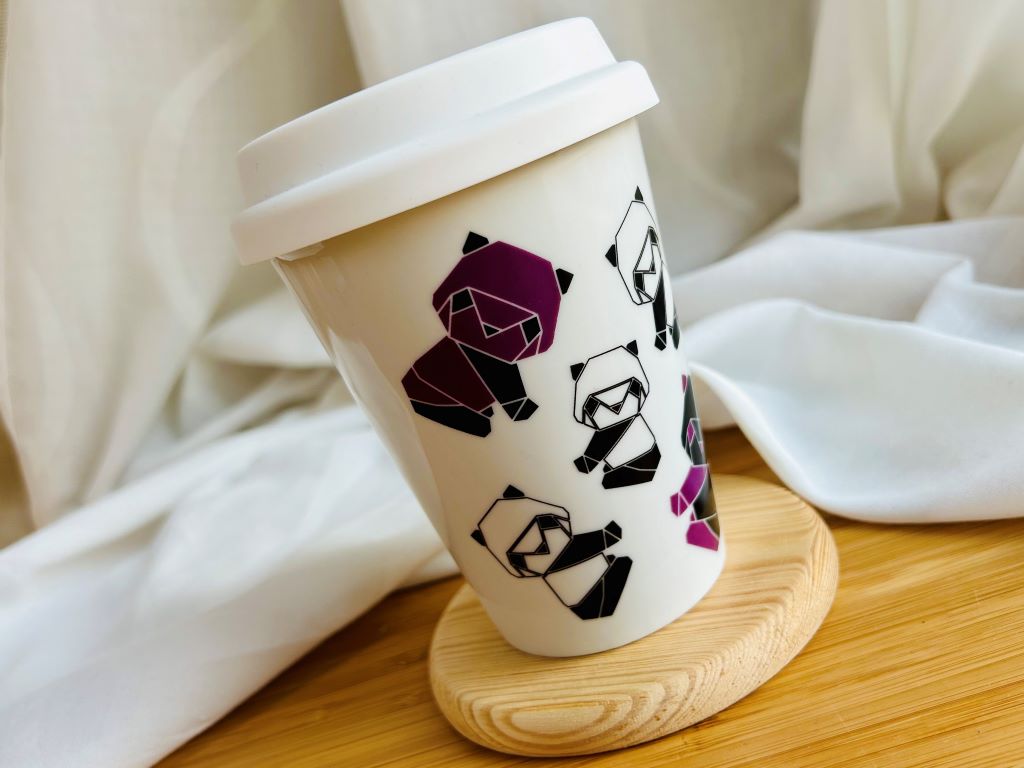 hrnek To Go "Origami panda" 300 ml