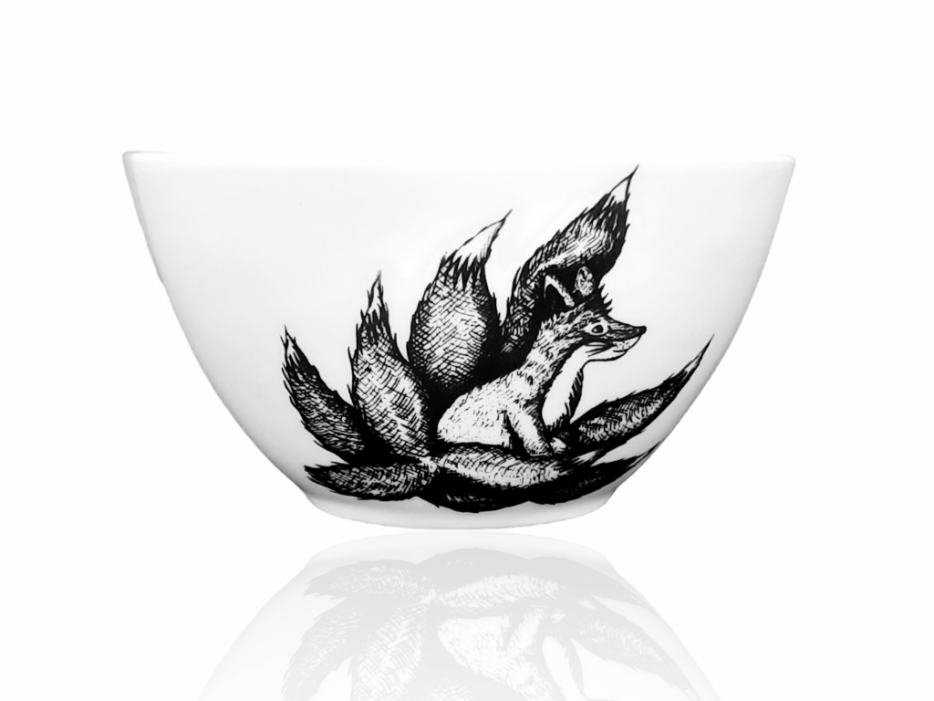 Miska na rýži "Kyuubi no Kitsune" B&W 300 ml