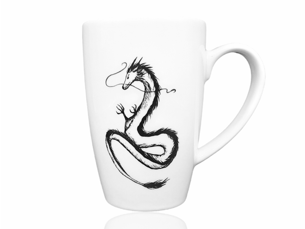 hrnek vysoký "Drak" B&W 380 ml
