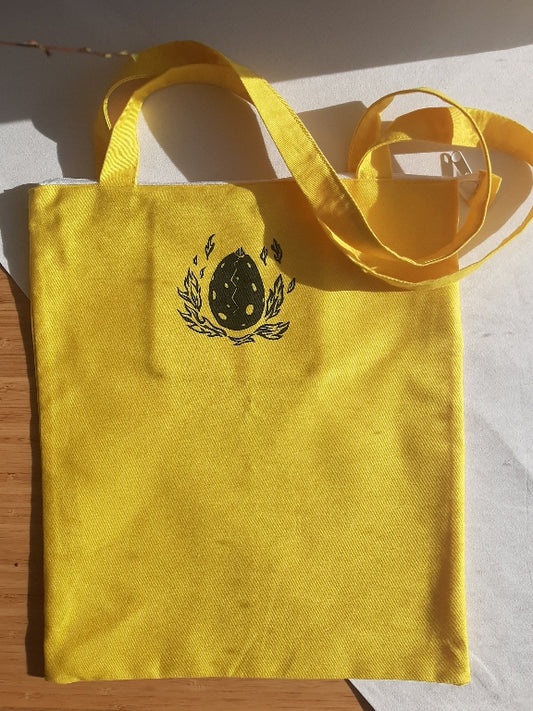 žlutá nákupní taška "Fénix" se zipem a vnitřní kapsou