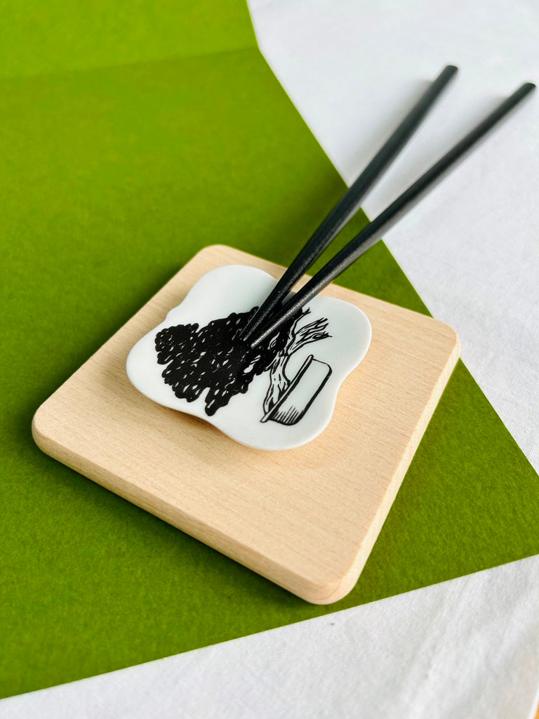 odkladač na hůlky čtvercový "Bonsai lover" 5,5x5,5 cm