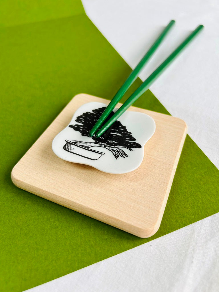 odkladač na hůlky čtvercový "Bonsai lover" 5,5x5,5 cm