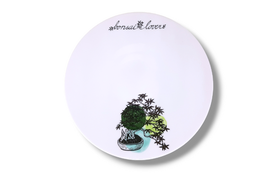talíř dezertní "Bonsai lover" barevný průměr 20 cm