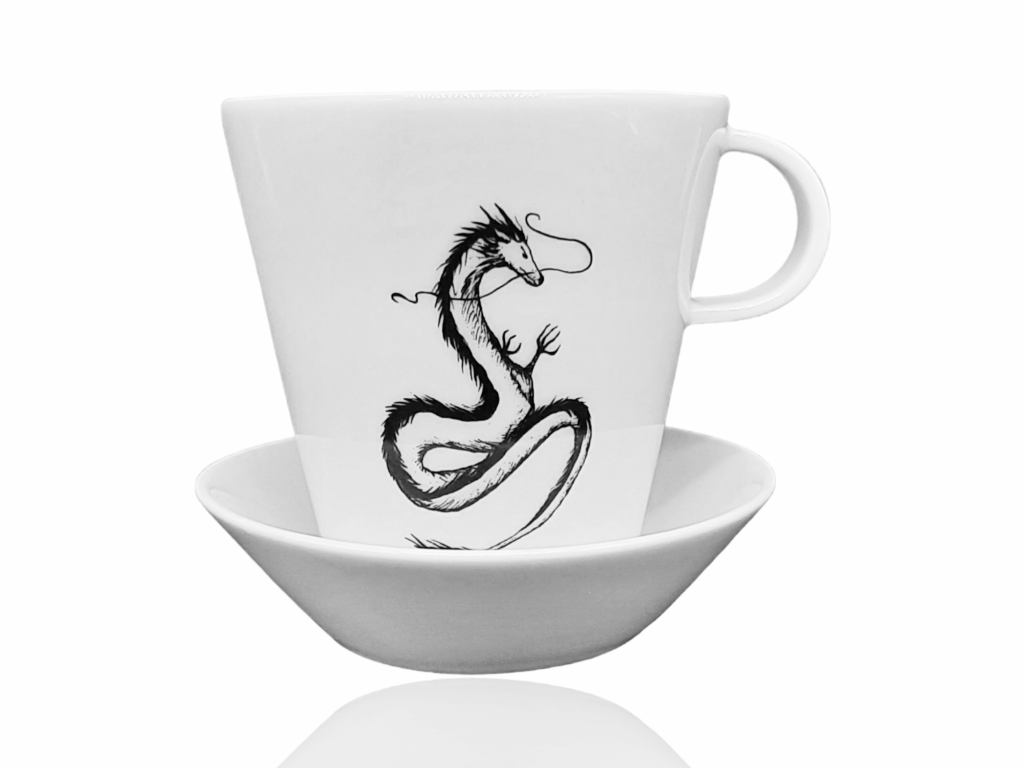 hrnek s podšálkem "Drak" 200 ml