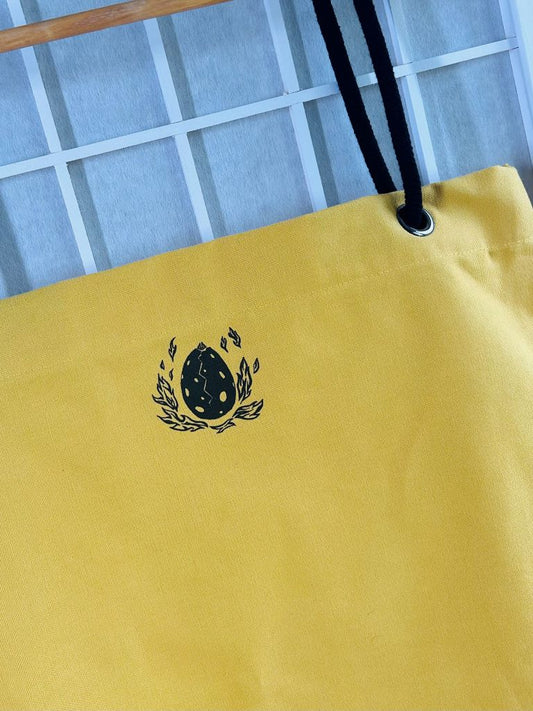 žlutá nákupní taška "Fénix" se šňůrovými uchy