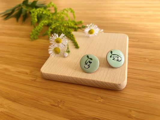 keramické náušnice "Totoro"