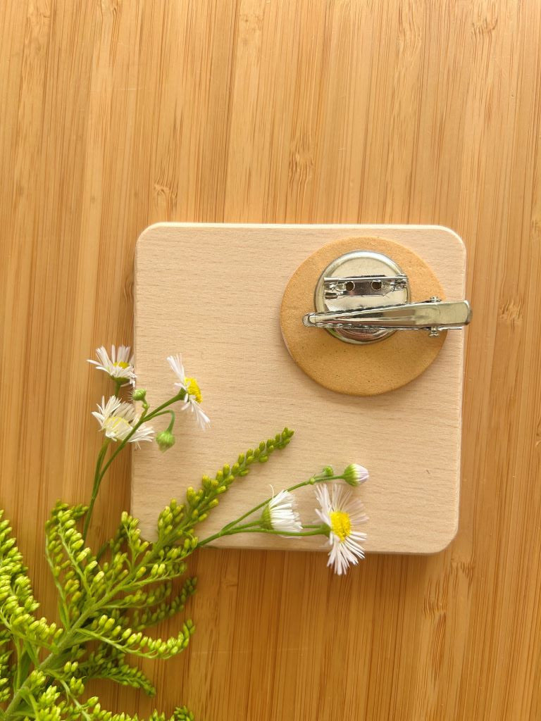 keramická spona/brož "Bambusový háj"