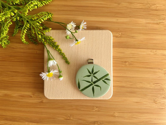 keramická spona/brož "Bambusový háj"