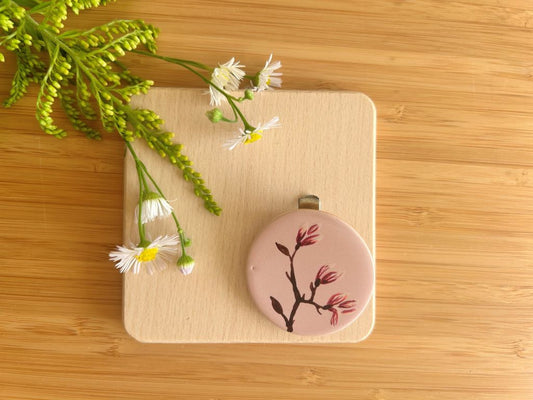 keramická spona/brož "Vůně jarního snu"